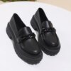 Women's 2026 Spring Autumn New English Style Small Leather Slip on Light Large Size Shallow Flat Heel Comfortable Shoes Women's 2026 Spring Autumn New English Style Small Leather Slip on Light Large Size Shallow Flat Heel Comfortable Shoes
