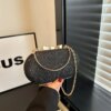 Women's Round Ball Evening Bag for Evening Metal Top Handle Handbag Ladies Chain Party Bag Crossbody Chain Mini Clutch Purse Women's Round Ball Evening Bag for Evening Metal Top Handle Handbag Ladies Chain Party Bag Crossbody Chain Mini Clutch Purse