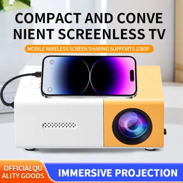 YG300 Home Office LED Projector HD 1080P Mini 3D Laser Beamer 20000 Lumens Brightness Android 11 OS Built-In Short Throw Direct YG300 Home Office LED Projector HD 1080P Mini 3D Laser Beamer 20000 Lumens Brightness Android 11 OS Built-In Short Throw Direct