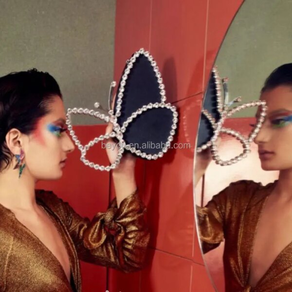 Gamma Phi Delta Pink & Blue Butterfly Bag Ladies Bride Basket Hand Phone Hold Women Girl Used Bags for Party Gamma Phi Delta Pink & Blue Butterfly Bag Ladies Bride Basket Hand Phone Hold Women Girl Used Bags for Party