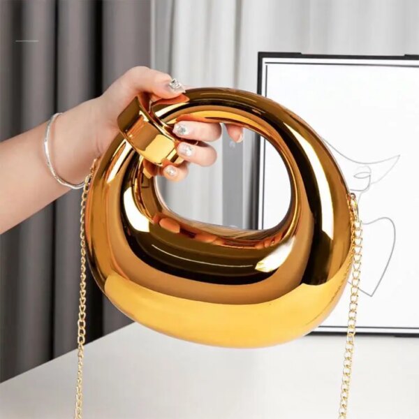 Spot Wholesale LuxuryWomen's Handbag High-Quality Acrylic Fashion Clutch Chain Crossbody Bag Mouth Red Envelope Spot Wholesale LuxuryWomen's Handbag High-Quality Acrylic Fashion Clutch Chain Crossbody Bag Mouth Red Envelope